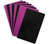 PACKOVE 8pcs Cartes Métalliques Blanches pour Sublimation, Métal Solide, Résistantes Déformation, pour Plaques Nominatives DIY et Étiquettes Personnalisées
