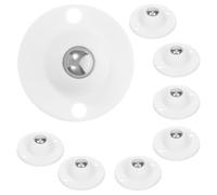 PACKOVE 8pièces Roulettes Adhésives Pivotantes avec Billes Acier pour Boîte de Rangement Poubelle Meuble Roues Faciles à Coller et Déplacer