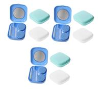 PACKOVE 9 Ensembles Boîte à Lentilles de Contact Adorable Design de Étuis de Voyage Compact pour Lentilles Organisateur Pratique avec Miroir et Pince pour Stockage Optimisé