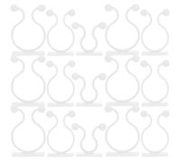 PACKOVE 90 Pièces Clips Muraux, Fixateur Blanc en Plastique | Lier les Tiges, Rangement Discret des Câbles, Usage Intérieur et Serrage, Adapté aux Pothos