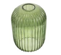 PACKOVE Abat-jour en Verre Vert Cylindrique Rayé, Cache-ampoule Décoratif pour Lampe de Restaurant et Café, Installation Facile, Accessoire Lumineux Élégant