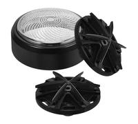 PACKOVE Accessoires pour Rasoir Électrique Mini Rotatif, Têtes Flottantes en Métal à Six Lames, Ensemble 3 Pièces pour Rasage Doux et Sûr du Visage Crâne Homme