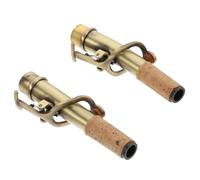 PACKOVE Accessoires Solide Rétro en Liège et Bronze 2pcs Manches Droits et Courbés Améliorant la Performance Vibration de L'instrument pour Saxophone