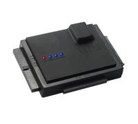 PACKOVE Adaptateur de Disque Dur USB 3.0 pour SSD IDE 2,5 3,5 Pouces | Abs Noir, Lecture et Copie Rapides, Liaison Simultanée de Deux Lecteurs