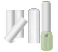 PACKOVE Anti-peluches Réutilisable Compacte pour Vêtements Adhésif Portable avec Recharge pour Enlever Poils Animaux Facile à Utiliser et Remplacer pour Voyage et Maison