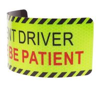 PACKOVE Autocollant Magnétique Réfléchissant pour Voiture, Panneau de Signalisation Conducteur, Autocollant pour Conduite Accompagnée, Visibilité Maximale Jour et Nuit, Format Standard