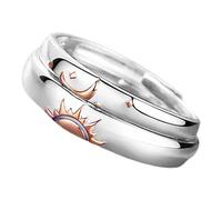 PACKOVE Bagues De Couple Avec Motif Soleil Et Lune Bagues Assorties Pour Amoureux Pour Femmes