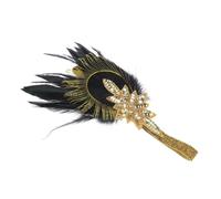 PACKOVE Bandeau Flapper Plumes Accessoire Élégant Années pour Mariage Fête et Danse