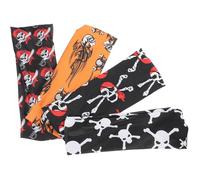 PACKOVE Bandeaux Évacuant la et en Polyester Transpiration Absorbant 4pcs de Cheveux Halloween Tête Mort Colorés L'humidité pour Fête D'halloween