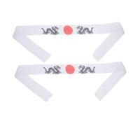 PACKOVE Bandeaux Japonerie Décoratifs Pour Karaté Taille Unique Polyester Blanc Accessoire Chef Sportif Entraînement Martial
