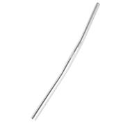 PACKOVE Barre Droite en Alliage D'aluminium Argenté pour VTT, Guidon Plat Léger Design Élégant, Supporte Une Position de Conduite Droite, Accessoire pour Vélo