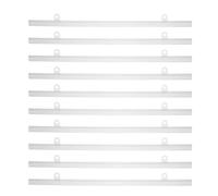 PACKOVE Barres Suspendre PVC 50 CM Lot de 10, Rail Lisse pour Cadres Muraux et Affiches, Accrochage Solide en Centre Commercial et Supermarché