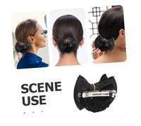 PACKOVE Barrette Filet pour Chignon avec Nœud et Accessoire Coiffure Professionnel pour Infirmières et Personnel Hôtelier Maintien Rapide et Élégant Bun