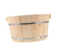 PACKOVE Bassin De Pédicure En Bois Profondeur 21 Cm Pour Bain De Pieds Spa Garçon Et Filles Bois Non Traité Naturel Usage Domicile