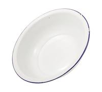 PACKOVE Bassine Émaillée Blanche Pour Bain De Pieds Vintage 34 Cm, Seau à Pieds Polyvalent Pour Trempage, Lavage Et Lessive, Article Ménager Pratique Pour Usage Familial