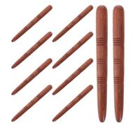 PACKOVE Bâton de Massage en Bois Ergonomique Portable, Lot de 10pcs pour Points de Trigger, Adapté la Maison Bureau, pour Seniors