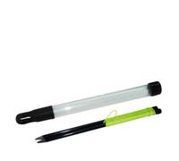 PACKOVE Bâtonnet D'alignement de Golf pour Améliorer la Ligne de Vue Noir en Fibre de Verre Léger avec Fil de Redressement pour L'entraînement au Practice et Fairways