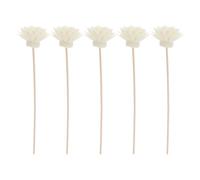 PACKOVE Bâtonnets Diffuseurs de Rotin Blanc Remplacement pour Diffuseur D'huiles Essentielles 5 Pièces Chrysanthemum Décoration Élégante Cuisine et Salon