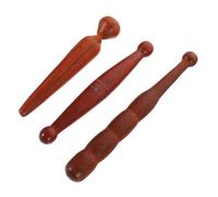 PACKOVE Bâtons De Massage Des Pieds En Bois 3 Pièces Ensemble Multifonction Massage Manuel Diffusion Circulation Sanguine Outil Réflexologie Détente Pour Pieds Mains Dos