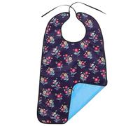 PACKOVE Bib étanche et résistant à l'huile bavoirs baveux dirigé manger des bavoirs senior bavette bave Bibs alimentaires bavoirs pour adulte dossard polyester Black