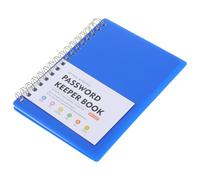 PACKOVE Bloc-notes à Spirale Format A6 Bleu avec Onglets Alphabétiques, Carnet Multi-usage pour Organiser Mots de Passe et Adresses, Papier Lisse Résistant, pour Seniors et Usage