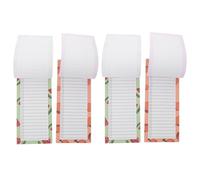 PACKOVE Bloc-notes Magnétique 4 Pièces Petit Carnet de Poche 8,5 X 6 Cm Papier Détachable Motifs Fruits Bloc-notes de Planification Quotidienne et Liste de Tâches pour Organisation