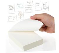 PACKOVE Bloc-notes Papier Blanc A4 250 Feuilles Lisses Détachables Compact pour Usage Scolaire et Personnel