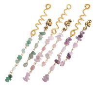 PACKOVE Bobines de cheveux pour tresses 6 pièces alliage léger bijoux spirales décorations pour dreadlocks usage multiple cadeaux d'anniversaire pour hommes et filles