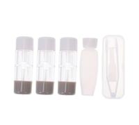 PACKOVE Boîte à Lentilles de Contact Transparent 3 Pièces Ensemble Porte-Objectif Étanche avec Pince à Épiler et Flacon Solution Rangement Compact pour Voyages et Utilisation Quotidienne