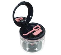 PACKOVE Boîte de Prothèse Dentaire Étanche en Plastique avec Système de Ventilation Spécial, Facile à Transporter Bain Rangement des Dentiers et Appareils Orthodontiques en Voyage