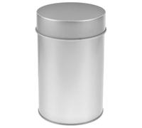 PACKOVE Boîte de Rangement à Thé en Tôle Argentée Finition Soignée et Polissage Fin, Récipient Hermétique pour Salon Familial ou Voyage