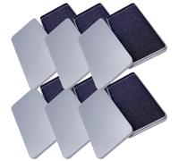 PACKOVE Boîte de Rangement en Fer-blanc 6 Pièces 170x90x15 Mm Mousse pour Protections D'écran en Verre Trempé, Étui Portable Multifonction, Organisateur Compact pour Maison et Bureau