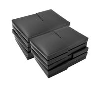 PACKOVE Boîte de rangement pour cartes de jeu Étui de rangement pour jeux Support de protection compatible avec NES 10PCS pour game card protection solide et légère en PP noir