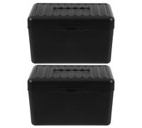 PACKOVE Boîte de Rangement pour Fiches Multifonctionnelle en Plastique et Papier, Design Élégant, Compacte et Portable, pour Bureau et Maison