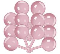 PACKOVE Boîte de Rangement Ronde en Plastique pour Sucettes, Lot de 12pcs Multifonctionnelle et Sécurisée pour Garçon et Filles, pour Décoration et Stockage