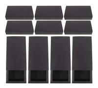PACKOVE Boîte D'emballage pour Tiroir Design Compact et Léger en Papier Kraft Noir, Lot de 12pcs pour Bijoux ou Objets Artisanaux