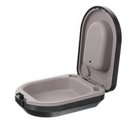 PACKOVE Boîte Étui de protection Cas adultes petit étui pour appareil auditif conteneur de léger protecteur d'aide auditive boîtier antichoc abdos Black