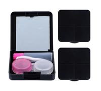 PACKOVE Boîte pour Lentilles de Contact avec Miroir, 3 Sets, Petite et Légère en PP, Protège Yeux des Dommages, pour Voyage et Usage Quotidien