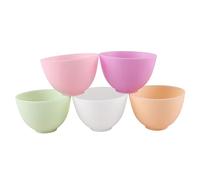 PACKOVE Bol En Silicone Anti-goutte Lot De 5 Taille 10,5x7 Cm Pour Mélange Et Mesure Sans Odeur Pour Usage Domestique Compatible Micro- Et Lave-vaisselle Pour Préparations Culinaires Et Soins Peau