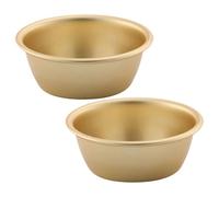 PACKOVE Bols à Vin Coréens 12 CM en Aluminium, Lot de 2, Bol Léger Réutilisable pour Pique-Niques et Randonnée, Vaisselle Extérieure pour Camping