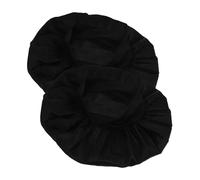 PACKOVE Bonnet Bébé De Nuit Élastique 2 Pcs Taille Garçon Et Filles En Satin Noir Pour Protection Cheveux Sommeil Confort Usage Domestique