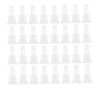PACKOVE Bouchons Compte-gouttes 200 Pcs Bouchons Intérieurs en Plastique 18 Dents pour Flacons 5-100 Ml Huiles Essentielles Usage Personnel et Fabrication Maison