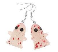 PACKOVE Boucles D’oreilles Fantômes Phosphorescentes 3d Fantaisie Halloween En Plastique Légères Femmes Et Adolescentes Soirée Costumée