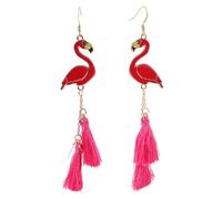 PACKOVE Boucles D’Oreilles Pendantes Flamant Rose Longues à Pampilles Alliage Léger et Solide Bijoux pour Femmes et Adolescentes Accessoire Fêtes et Occasions