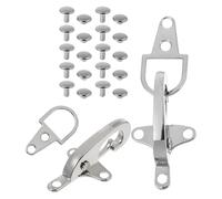 PACKOVE Boucles Métalliques pour Ceinture de Manteau en Alliage de Zinc Argenté, Facile à Remplacer, Flexibilité, 1 Paire, Accessoire pour Manteaux et Doudounes
