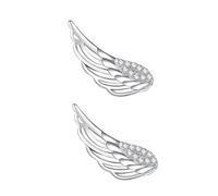 PACKOVE Boucles Oreilles Argent Plume Design Ailes Ange Légères et Créatives pour Femme Cadeau Élégance Quotidienne