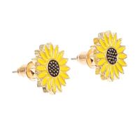 PACKOVE Boucles Oreilles Clous Tournesol Délicates pour Femmes et Adolescentes Petites Boucles Légères Résistant Bijoux Mode pour Cérémonie et Cadeau