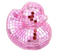 PACKOVE Boules à Facettes Duck Disco en Verre Réfléchissant Rose, Ornement Décoratif de Canard Unique pour Décoration Maison et Chambre D'garçon et Filles