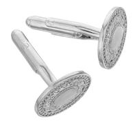 PACKOVE Boutons de Manchette Cuivre Rond avec Cristaux pour Chemises à Poignets Français Homme Élégants et Durables Accessoire Formelle pour Mariage et Tenue Affaires