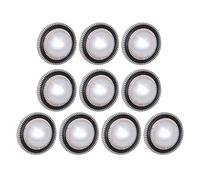 PACKOVE Boutons de Manteau Ronds en Nacre 21 Mm, Lot de 10 Pièces, Boutons à Coudre Soi-même pour Vêtements et Artisanat, Ornements Décoratifs pour Vestes et Accessoires de Couture